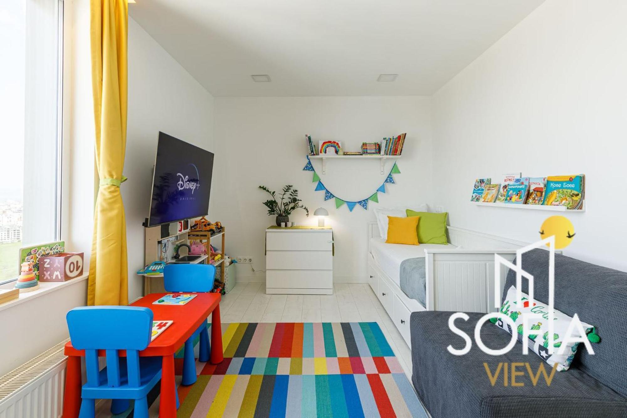 View - By Metro, Kids Room, Sky Lounge Terrace, 2-car Garage, Playground, Bbq, 24h Security Apartament Sofia